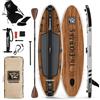 TIGERXBANG Tavola da SUP gonfiabile 10'8 (330 x 86 x 15 cm) Stand Up Paddle Board set completo con accessori premium | iSUP extra largo per adulti e ragazzi | Pandora Indian Black