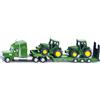siku 1837, Low Loader with 2 John Deere Tractors, 1:87, Metal/Plastic, Green, Fo