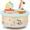 Small Foot by Legler Small Foot 1108 "Parrot & Elephant Music Box, made of wood, in modern pastel col