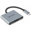 DICOTA D32063 docking station per dispositivo mobile Tablet/Smartphone/Laptop Argento (USB-C PORTABLE 4-IN-1 DOCKING - STATION 4K HDMI PD 100W)