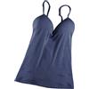 F Fityle Imbottite con Reggiseno Incorporato Da Donna Canottiera con Canotta Canotta Da Notte, Blu navy, M