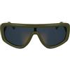 CALVIN KLEIN Jeans Unisex Adult Sunglasses CKJ25605S - Matte Khaki with Solid Gold Mirror Lens