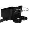 SIXTOL CAR STORAGE 2 | Braccioli auto portabevande | Organizer multifunzione per seggiolino auto con portabevande pieghevole | Supporto per cellulare per auto per caffè, bevande, bicchieri d'acqua