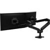 Ergotron Lx Pro Series 45-686-292 Supporti A Parete Per Tv 68,6 Cm [27] Scrivania Nero (dual Monitor Arm - For Screens Sized Up To 27 - Weight Capaci