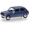 Herpa modellino auto Renault R5, blu metallizzato, miniatura in scala 1:87, oggetto da collezione, Designed in Germany, modello in plastica