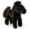 Uni-Toys - Cavallo, in piedi, nero (senza sella) - 23 cm (lunghezza) - peluche, peluche