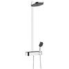 hansgrohe Pulsify S - Colonna doccia a risparmio idrico (EcoSmart) con miscelatore termostatico, Sistema doccia (260 mm) con rubinetto, doccetta, tubo, asta e soffione doccia tondo, cromo, 24241000