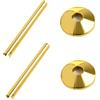 BOBITALK 4 coperture dorate per tubi del radiatore e collari a clip per tubi del radiatore