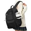 BOXSAM Zaino Scolastico Nero Ragazza Teen Leggero Impermeabile Cartella | Zaino Donna Estetico Scuola Media Superiore Università Lavoro Pc Tanti Scomparti Resistente