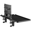 NanoRS Mensola di prolunga/supporto da scrivania con gancio, 20 kg, Estensione da scrivaniaper PC, max 20kg RS174