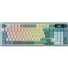Royal Kludge RKS98 - Tastiera meccanica senza fili - QWERTY - Tastiera da gioco - RGB - 2,4 GHz e Bluetooth - Con schermo