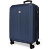 ROLL ROAD Cambogia Set di valigie blu 55/68/78 cm Rigida ABS Chiusura a combinazione laterale 217 L 11,06 kg 4 ruote doppie equipaggiamento a mano