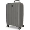 ROLL ROAD Joumma Acadia Valigia Media Antracite 45x65x25 cm Rigido Polipropilene Lucchetto a Combinazione Integrato 67L 3.4kg 4 Doppie Ruote
