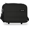 ROLL ROAD Flex Trousse Adattabile Nero 29x21x15 cm Rigido ABS 9.1L 0.8 kgs