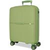 Movom Noon - Valigia da cabina verde, 38 x 56 x 20 cm, rigida 2,8 kg, chiusura TSA polipropilene, 2,8 kg, 38,2 l, bagaglio a mano, Verde, Taglia unica, Valigia cabina