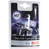 Bosch Lampadina Alogena H7 Plus 120 Gigalight, 12 V 55 W, con il 120% di Luce in più - Attacco PX26d - Confezione da 1 Lampadina