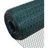 VOUNOT Rete Metallica Plastificata, Reti Recinzione per Pollame, Animali e Piante, Maglia Esagonale 13mm, 100cm x 25m, Verde