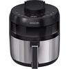 Sencor Friggitrice ad Aria Air Fryer, Capacità di 5L, 1500W, Sistema di Friggere senza Olio, Tecnologia di Circolazione d'Aria Veloce, Display a LED, Controllo Tattile, 8 Programmi Preimpostati, Nero