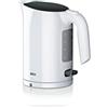 Braun Household WK 3000 WH Bollitore | Capacità 1,0 l | 2.200 Watt | Sistema di cottura a pressione | Filtro anticalcare rimovibile | Grande indicatore del livello dell'acqua | Senza BPA | Bianco