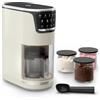 Moulinex Dolci, Gelatiera con 10 Programmi per Gelato, Sorbetto, Yogurt, Cocktail e Tanto Altro, Capacità Fino a 1,4L, con Tecnologia 1-Step Perfector, Pulizia Automatica, Colore Rise, MJ604A