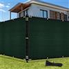 UIRWAY Telo Ombreggiante Sabbia 1,52m x 15,24m Rete Ombreggiante Occhiellato Protezione 90% Blocco Privacy Servizio Pesante HDPE 170g/m² Frangivista per Recinzione Giardino Terrazzo (Verde)