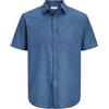 JACK & JONES Jjesummer Linen Blend Shirt S/S SN, Blazer Blu Marine, XXL