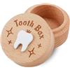 NQEUEPN Scatola per i Dentini Fatina dei Denti per Ragazzi e Ragazze, Legno Scatola per i Denti Carina 3D Scatola per Riporre i Denti Porta Denti per Compleanni Baby Shower Regali di Festa