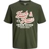 JACK & JONES Jjelogo Tee S Oneck 2 col Aw25 Noos Pls - Plus Size, Borsone, 3XL