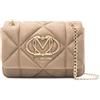 Love Moschino BORSA EMBOSSED VELOUR PL SABBIA