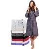 Twinzen Accappatoio per Donna con Cappuccio in Spugna Certificato Oeko Tex - 2 Tasche, Cintura - Vestaglia - per Uscire dalla Doccia, Assorbente e Confortevole