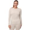 DANISH ENDURANCE Maglia Termica Donna in Lana Merino, Manica Lunga, per Sci, Trekking, Escursionismo, off-White, 2XL