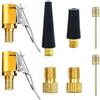 LEIIERUY Set 8 adattatori valvola Multifunzione Compatibile con Mini compressore Portatile, per gonfiaggio Pneumatici Auto, Bici, palloni, materassini e gonfiabili, Accessori universali