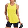Wayleb Canotta Donna Scollo a V Quick Dry UPF 50+ Giallo Senape S
