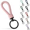 SERASAR Portachiavi Donna Pelle in Viola Portachiavi Macchina Donna per Moto Casa Bicicletta Colorati Laccio Pelle Regalo per La Nouva Casa