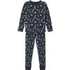 Name It Bambino Nkmnightset Dark Sapphire Space Noos Set di Pigiama, Dark Sapphire, 122-128