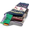 Netrox Calze Uomo Fantasia Divertenti Calzini Natalizie Colorati Lunghe Cotone Fantasia Funky Buonumore Calzini A Metà Polpaccio - Regalo Uomo Originale