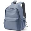 WEPLAN Zaino Scuola Media Superiore Ragazza Ragazzo, Zaino Università Lavoro Donna Uomo, Zainetto Porta PC 14 Pollici Impermeabile, Zaini Scuola Casual Donna Backpack,B1-Nero