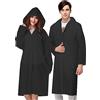 Vicloon Poncho Impermeabile, 2 Pcs per Adulti da Portatile Eva Trasparenti Riutilizzabili, Cappotto di Pioggia per Uomo e Donna per Pesca, Parchi Acquatici e Altro Ancora (Bianco)