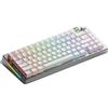 GLORIOUS Gaming GMMK 3 PRO tastiera meccanica wireless, Bluetooth e 2,4 GHz, switch hot swap MX, guarnizioni e scocca in alluminio modulari, Doubleshot Keycaps, TKL 75%, QWERTY americano - Argento