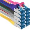 1aTTack.de 10x 0,5m CAT6 Ethernet Cavo di rete LAN RJ45-10 colori | 1m 2m 3m 5m 10m, RJ45 alta velocità, cavo Ethernet schermato per gaming, modem, router, PC