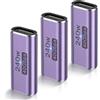 OTraki Accoppiatore USB C 40Gbps, 3 Pezzi 240W Adattatore USB C Femmina a Femmina Supporta Video 8K a 60Hz Connettore USB Tipo C per MacBook, per iPad Pro Air, per iPhone, per Samsung Galaxy