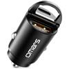 Omars Caricatore Auto Mini 40mm, USB-C 33W + USB-A 30W, 12-24V