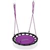 Relaxdays Altalena da Giardino a Nido, per Bambini e Adulti, Regolabile, Ø 80 cm, Portata Max. 100 kg, Lilla
