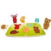 Hape Puzzle tattile degli animali della foresta | Gioco educativo in legno | Per bambini dai 2 anni