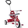 Radio Flyer 3-in-1 Stroll 'N Trike, triciclo rosso per bambini da 1,5 a 5 anni