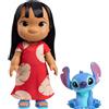 Just Play Bambola con forma modificabile di Lilo da 35,6 cm del film Lilo & Stitch con personaggio di Stitch da 12,7 cm, giocattoli da collezione, giocattoli per bambini e bambine dai 3 anni