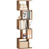 VASAGLE CUSTOS Collezione - Scaffale a 5 Ripiani, Libreria, 24 x 40 x 159 cm, Divisorio per Stanza, Organizzatore a Cubi, Stile Moderno, Soggiorno, Camera da Letto, Ufficio, Marrone Vintage LBC462K01
