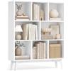 VASAGLE MAEZO Collezione - Libreria, Scaffale per Libri, Portaoggetti a Cubi con 8 Scomparti, Organizzatore per Soggiorno, Studio, Sala da Pranzo, 24 x 90 x 107,4 cm, Bianco Nuvola LBC191WB01