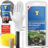 ATG® Kit Riparazione Paraurti Auto Nero - Rinnova Plastiche Auto, Rimuovi Graffi Plastica con Colore Nero e Stucco Riparazione