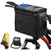 flintronic Borsa da Manubrio con Touch Screen, Borsa Manubrio Bici MTB Impermeabile, Borsa da Bicicletta, Borse Bici Anteriore con Tasca in Rete per Bici MTB Scooter